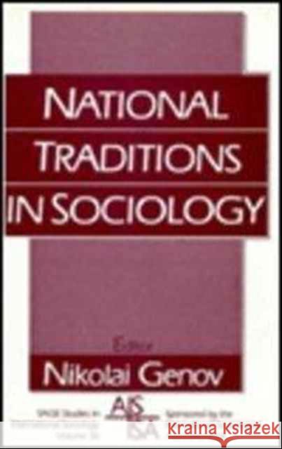 National Traditions in Sociology  9780803981973 SAGE PUBLICATIONS LTD - książka