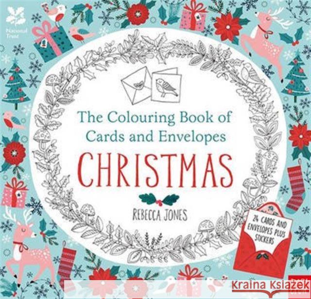 National Trust: The Colouring Book of Cards and Envelopes - Christmas Rebecca Jones 9780857637260 Nosy Crow Ltd - książka