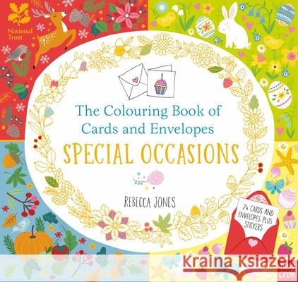 National Trust: The Colouring Book of Cards and Envelopes: Special Occasions Nosy Crow   9781788006453 Nosy Crow Ltd - książka