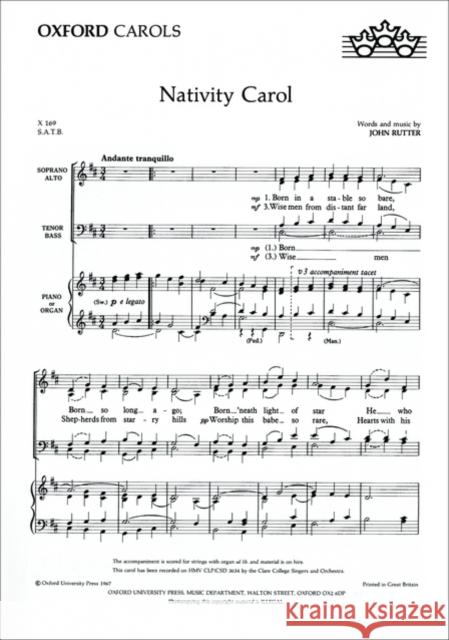 Nativity Carol  9780193429703 Oxford University Press - książka