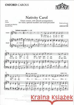Nativity Carol: Unison Vocal Score  9780193420540 Oxford University Press - książka