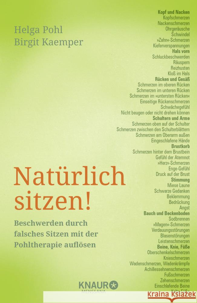 Natürlich sitzen! Pohl, Helga, Kaemper, Birgit 9783426659267 Knaur - książka