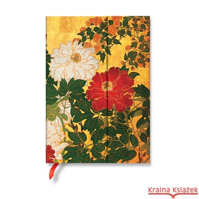 Natsu (Rinpa Florals) Midi Lined Hardback Journal (Wrap Closure) Paperblanks 9781439796092 Paperblanks - książka
