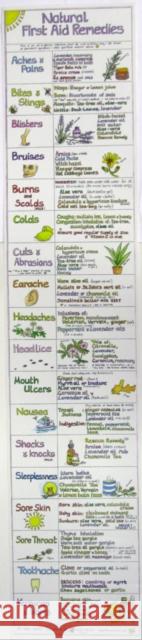 Natural First Aid Remedies Chart Liz Cook 9780953622238 Liz Cook - książka