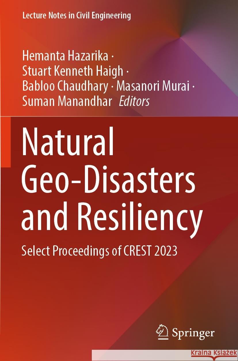 Natural Geo-Disasters and Resiliency  9789819992256 Springer Nature Singapore - książka