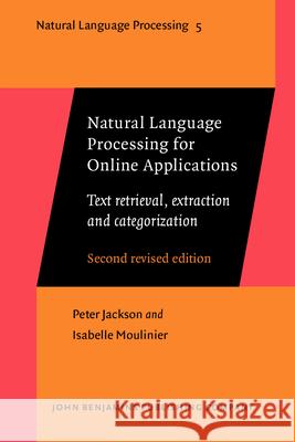 NATURAL LANGUAGE PROCESSING FOR ONLINE  PETER JACKSON 9789027249937  - książka