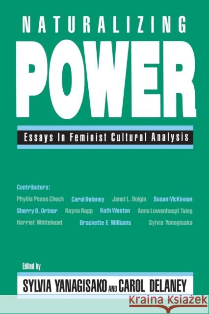 Naturalizing Power: Essays in Feminist Cultural Analysis Yanagisako, Sylvia 9780415908849 Routledge - książka