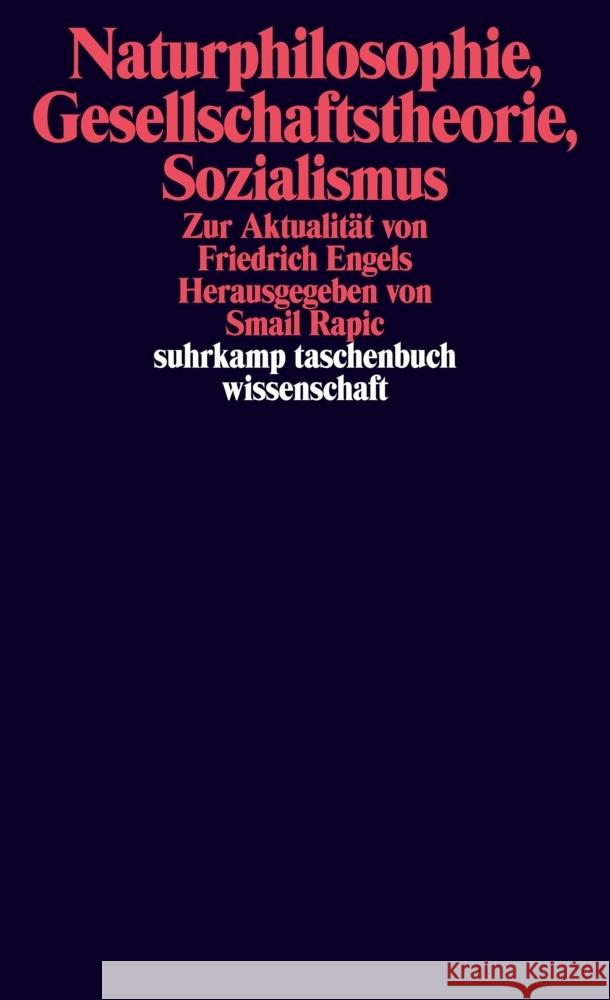 Naturphilosophie, Gesellschaftstheorie, Sozialismus  9783518299777 Suhrkamp - książka