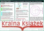 Navigation 1, Info-Tafel : Grundlagen der Navigation, Nordrichtungen, Kurse und Missweisung. Wasserfest laminierte Info-Tafel mit Anleitungen und Erläuterungen zu den Grundlagen der Navigation Schulze, Michael   9783934705074 Dreipunkt Verlag - książka