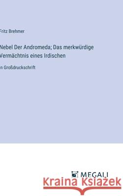 Nebel Der Andromeda; Das merkw?rdige Verm?chtnis eines Irdischen: in Gro?druckschrift Fritz Brehmer 9783387085976 Megali Verlag - książka