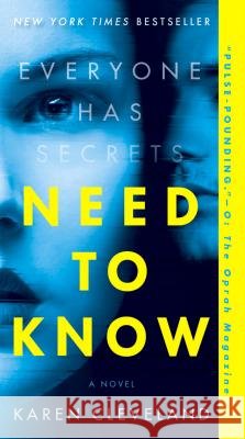 Need to Know Karen Cleveland 9780593128343 Ballantine Books - książka