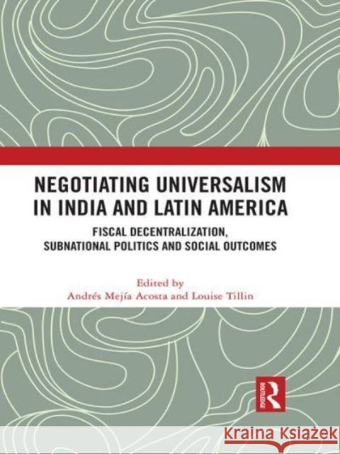 Negotiating Universalism in India and Latin America  9780367709419 Taylor & Francis Ltd - książka