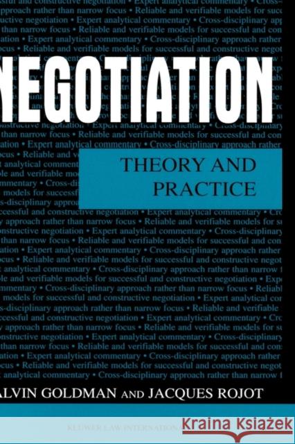 Negotiation: Theory and Practice Goldman, Alvin L. 9789041188960 Kluwer Law International - książka