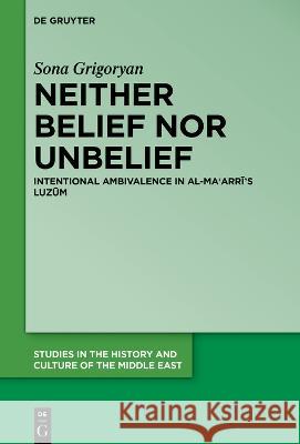 Neither Belief nor Unbelief Grigoryan, Sona 9783110772531 de Gruyter - książka