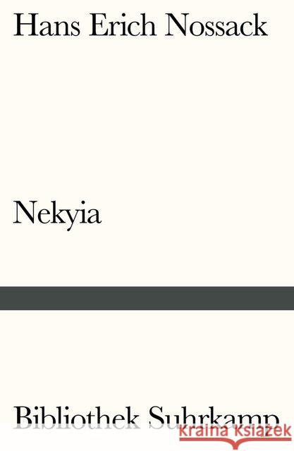 Nekyia Nossack, Hans Erich 9783518240496 Suhrkamp - książka