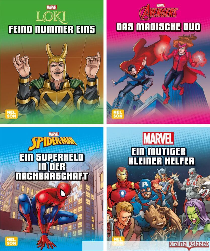 Nelson Mini-Bücher: 4er Marvel 1-4  9783845123417 Nelson - książka