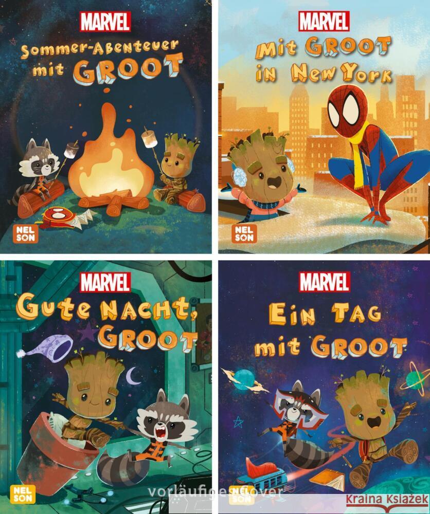 Nelson Mini-Bücher: 4er Marvel: Guardians of the Galaxy 1-4  9783845125596 Nelson - książka