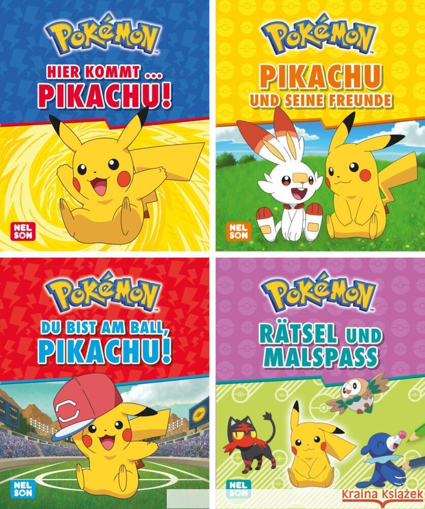 Nelson Mini-Bücher: Pokémon: 4er Pikachu 1-4  9783845122878 Nelson - książka