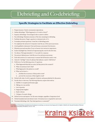 Neonatal Simulation Card: Debriefing and Co-Debriefing Lamia M. Soghier Beverley Robin 9781610026277 American Academy of Pediatrics - książka