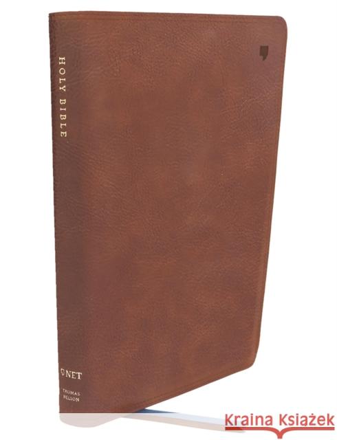 NET Bible, Large Print Thinline with Cross References, Brown Leathersoft, Comfort Print Thomas Nelson 9781400334889 Thomas Nelson - książka
