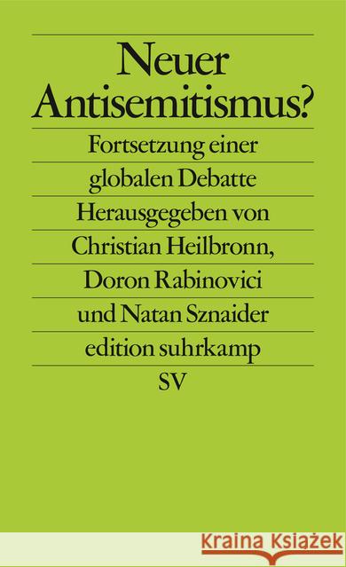 Neuer Antisemitismus? : Fortsetzung einer globalen Debatte  9783518127407 Suhrkamp - książka