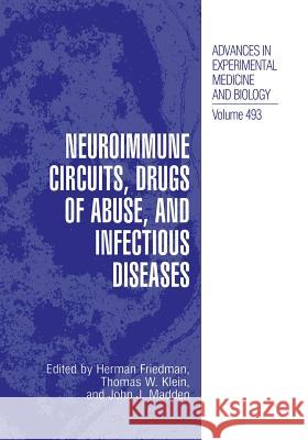 Neuroimmune Circuits, Drugs of Abuse, and Infectious Diseases Herman Friedman Thomas W. Klein John J. Madden 9781475786866 Springer - książka