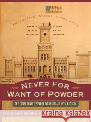 Never for Want of Powder : The Confederate Powder Works in Augusta, Georgia C. L. Bragg Charles D. Ross Gordon A. Blaker 9781570036576 University of South Carolina Press - książka