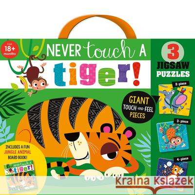 Never Touch a Tiger! Jigsaw [With Puzzle] Greening, Rosie 9781803372358 Make Believe Ideas - książka