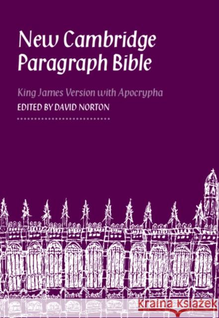 New Cambridge Paragraph Bible with Apocrypha, KJ590:TA: Personal size  9780521762847 Cambridge University Press - książka