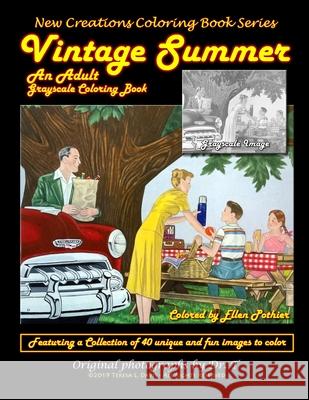 New Creations Coloring Book Series: Vintage Summer Brad Davis Teresa Davis 9781947121850 New Creations Coloring Book Series - książka