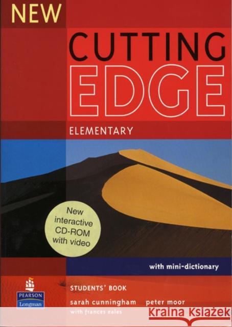 New Cutting Edge Elementary Students Book and CD-Rom Pack Sarah Cunningham 9781405852272 Pearson Education Limited - książka