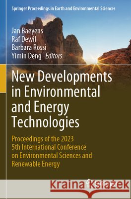 New Developments in Environmental and Energy Technologies  9789819643479 Springer Nature Singapore - książka