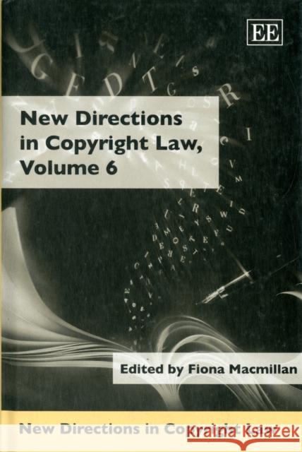New Directions in Copyright Law  9781845422653 Edward Elgar Publishing Ltd - książka