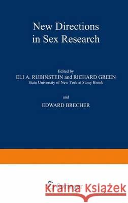 New Directions in Sex Research E. Rubenstein 9781468422825 Springer - książka