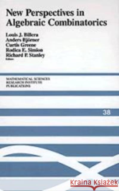 New Perspectives in Algebraic Combinatorics Louis J. Billera Anders Bjorner Curtis Greene 9780521179799 Cambridge University Press - książka