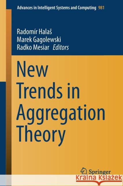 New Trends in Aggregation Theory  9783030194932 Springer - książka