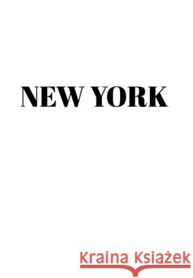 New York Hardcover White Decorative Book for Decorating Shelves, Coffee Tables, Home Decor, Stylish World Fashion Cities Design Murre Book Decor 9781951373078 Murre Book Decor - książka