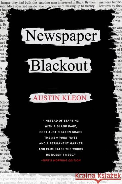 Newspaper Blackout Austin Kleon 9780061732973 HarperCollins Publishers Inc - książka