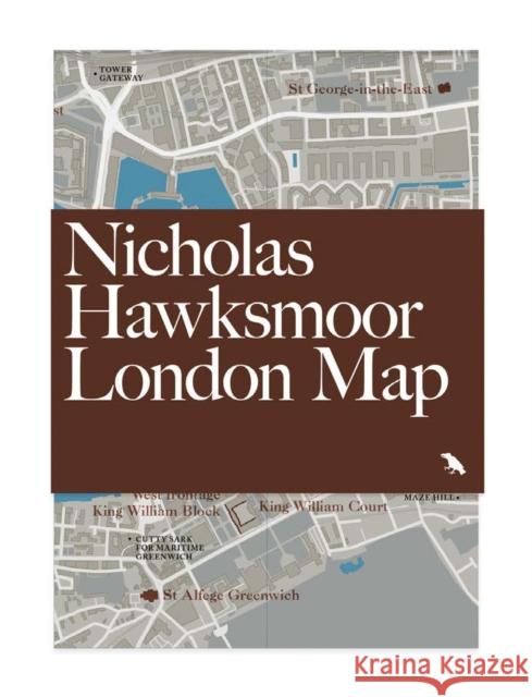 Nicholas Hawksmoor London Map Owen Hopkins 9781912018932 Blue Crow Media - książka