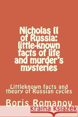 Nicholas II of Russia: little-known facts of life and murder's mysteries Romanov, Boris 9781537294551 Createspace Independent Publishing Platform - książka