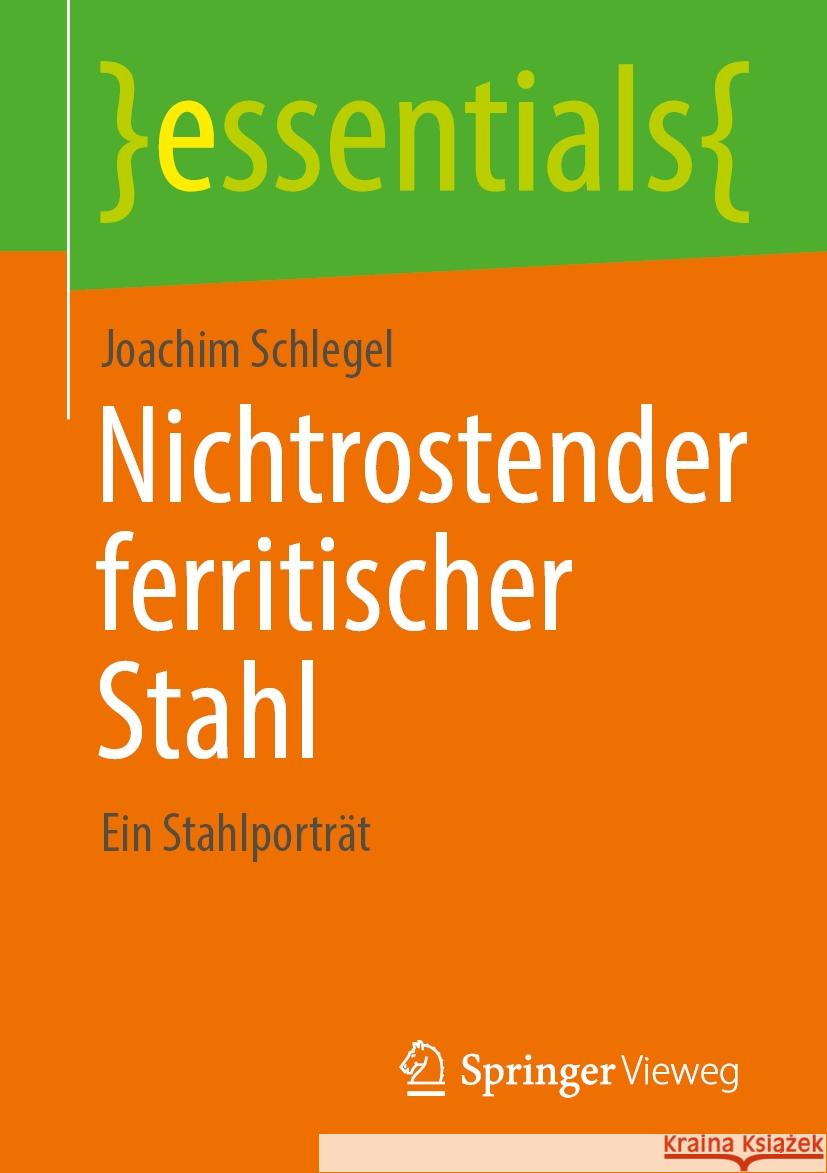 Nichtrostender Ferritischer Stahl: Ein Stahlportr?t Joachim Schlegel 9783658478643 Springer Vieweg - książka