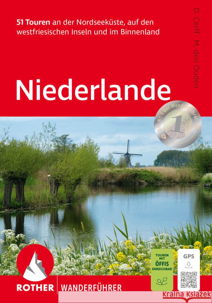 Niederlande Cerff, Dietrich, den Ouden, Margot 9783763346837 Bergverlag Rother - książka