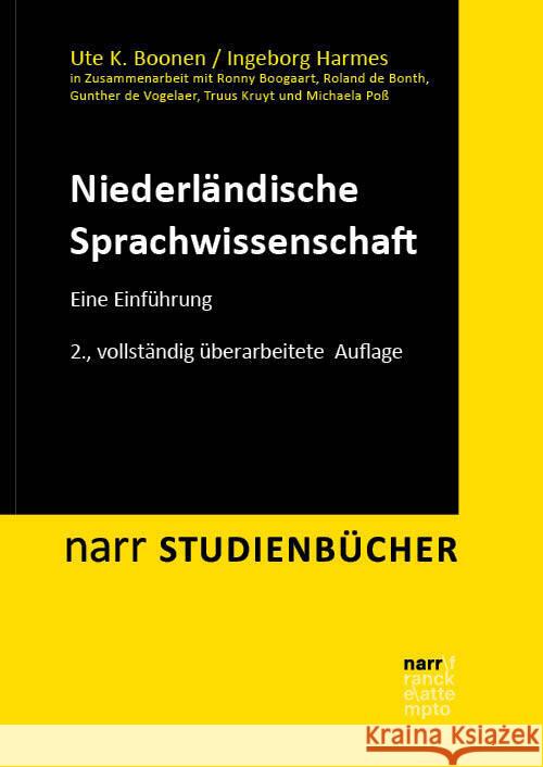 Niederländische Sprachwissenschaft Boonen, Ute K., Harmes, Ingeborg 9783823383512 Narr - książka