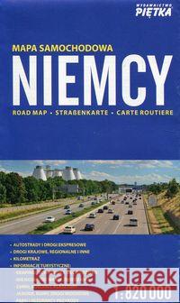 Niemcy mapa samochodowa 1:820 000  9788387728342 Piętka - książka
