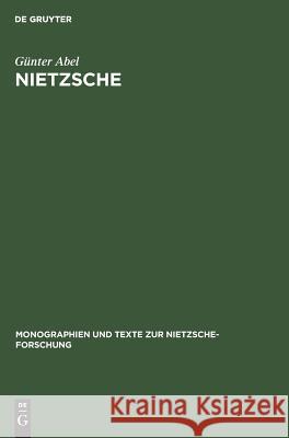 Nietzsche Abel, Günter 9783110097276 Walter de Gruyter - książka