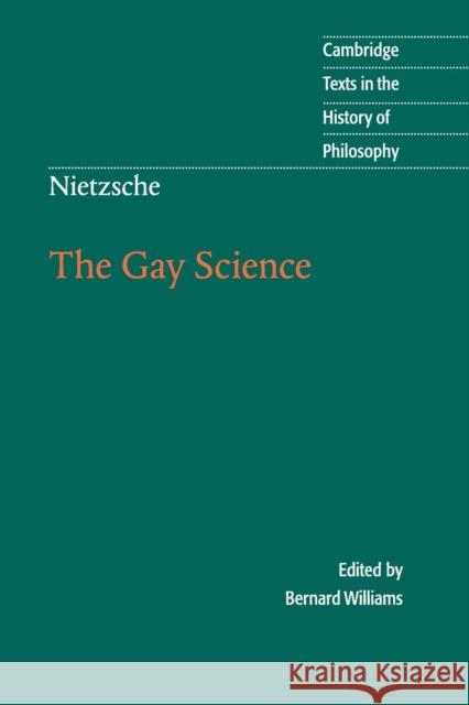 Nietzsche: The Gay Science: With a Prelude in German Rhymes and an Appendix of Songs Nietzsche, Friedrich Wilhelm 9780521636452  - książka
