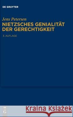 Nietzsches Genialität Der Gerechtigkeit Jens Petersen 9783110645668 De Gruyter - książka