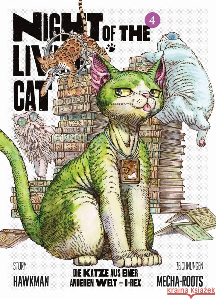 Night of the Living Cat 04 - Die Katze aus einer anderen Welt - D-Rex Hawkman, Mecha-Roots 9783741637155 Panini Manga und Comic - książka