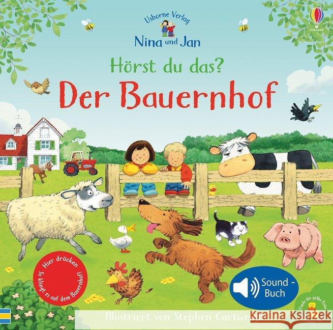 Nina und Jan - Hörst du das? Der Bauernhof : Soundbuch Taplin, Sam; Brooks, Felicity 9781789412314 Usborne Verlag - książka