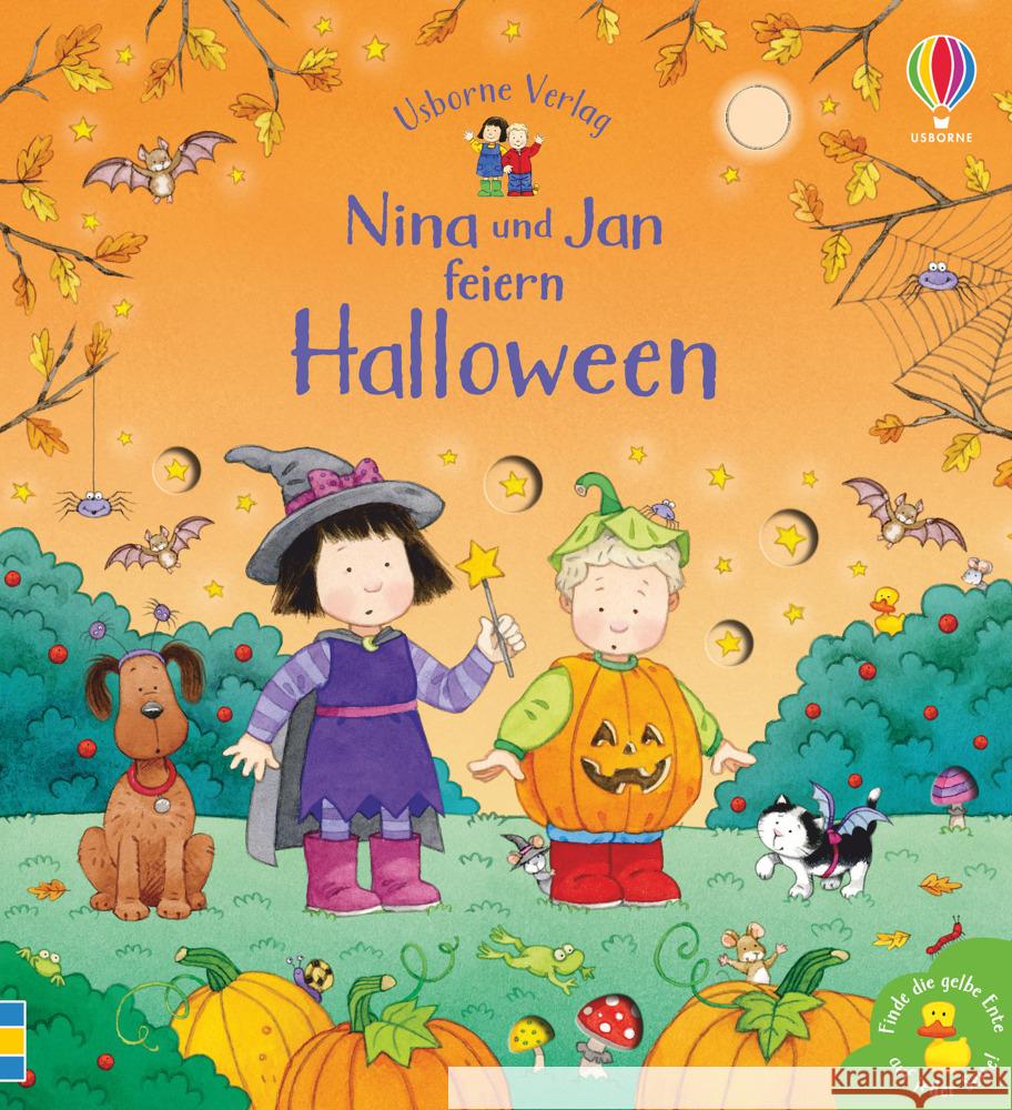 Nina und Jan feiern Halloween Taplin, Sam 9781789413670 Usborne Verlag - książka